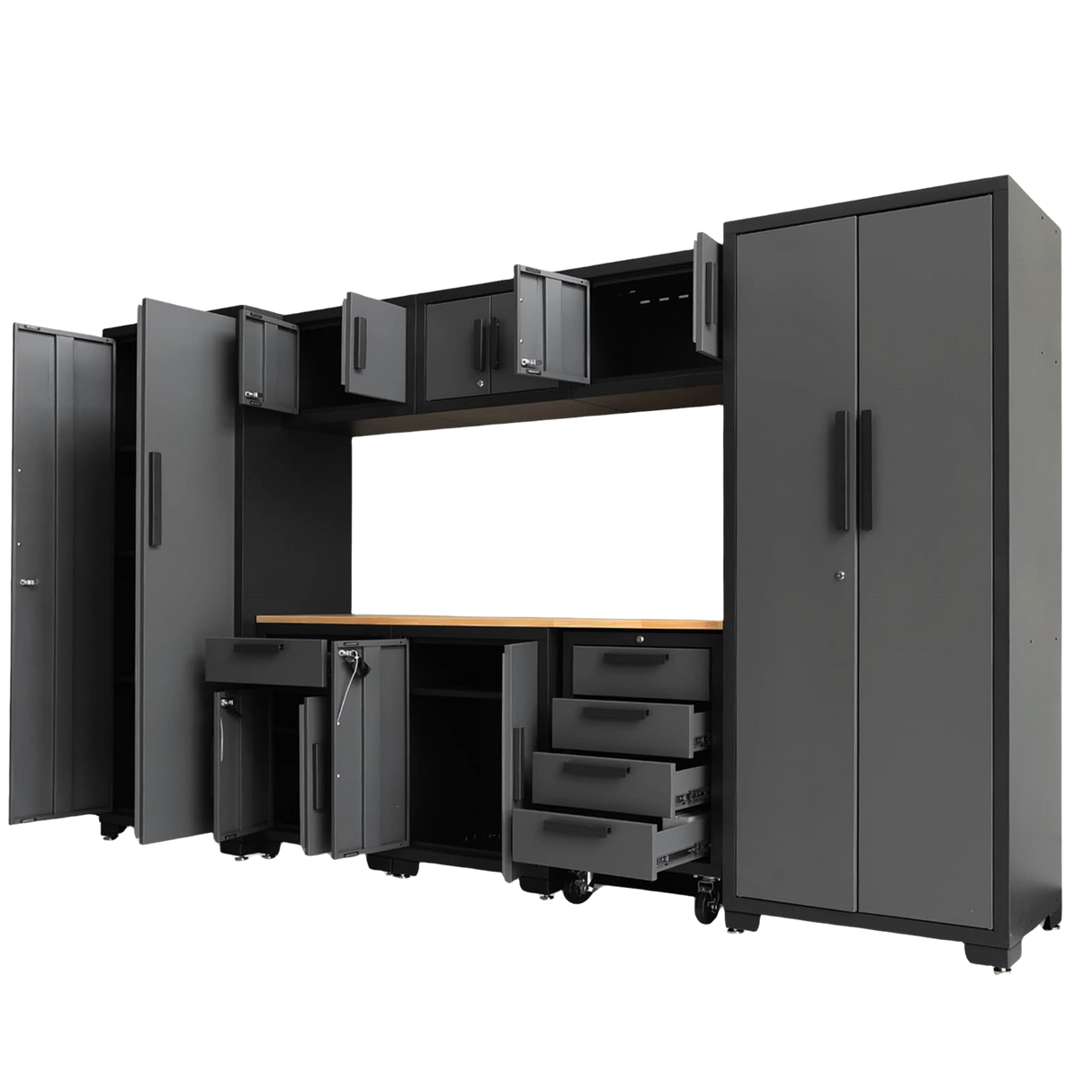 9-Piece Garage Storage Cabinet Set