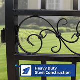 Greatbear Dual Swing Wrought Iron Gate for Driveway