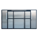 9' Garage Workbench Cabinet with 34 Drawers & 3 Cabinets