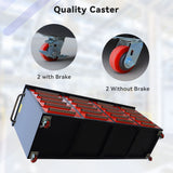 7ft 20-Drawer Storage Workbench with Wheels