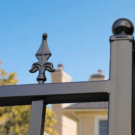 Greatbear Dual Swing Wrought Iron Gate for Driveway
