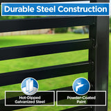 Aleko 18'x6' Steel Dual Swing Driveway Gate - MILAN Style