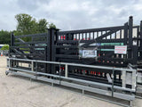 20ft Farm Metal Driveway Gate with Diagonal Tubes