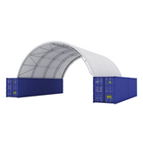 Fortified 40x40x15 Double Truss Container Shelter interior frame