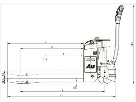 HANGCHA Full Electric Pallet Jack 3,000lbs Capacity
