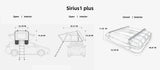 Naturnest  Sirius 1 Plus XXL Clamshell Rooftop Tent